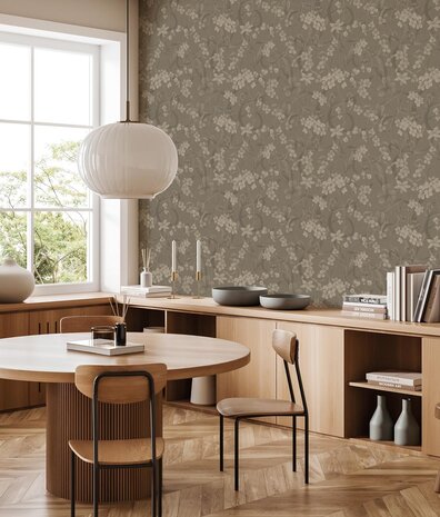 Bloemen behang Classic Bloom Heritage, afwasbaar