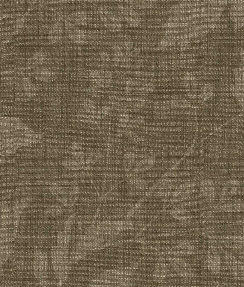 Leaves wallpaper Rustic Leaf Serenity, brown, washable Leaves wallpaper Rustic Leaf Serenity, brown, washable