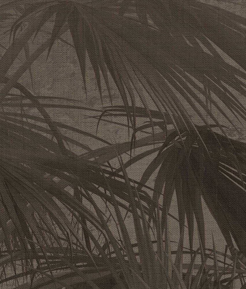 Dschungeltapete Retro Palm Haven, braun, waschbar