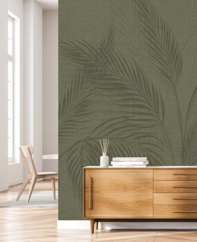 Palm behang Sublime Palm Haven, groen, afwasbaar Palm behang Sublime Palm Haven, groen, afwasbaar