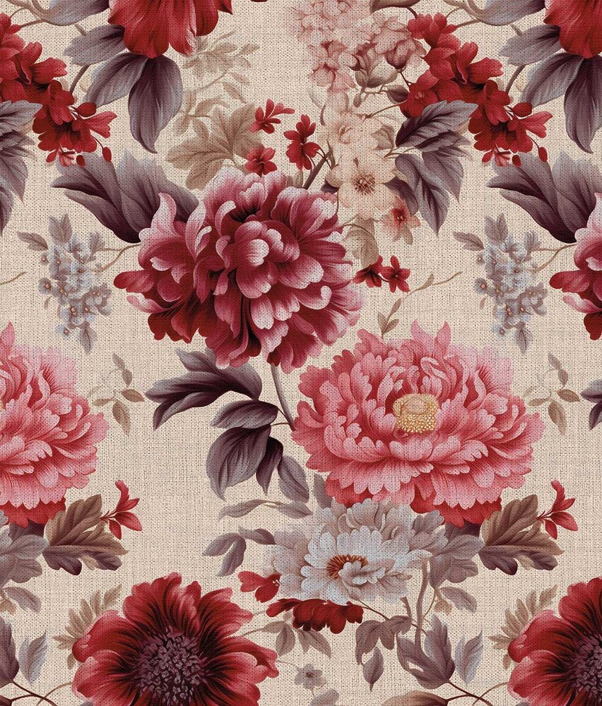 Floral wallpaper Elegant Classic Bloom, washable Floral wallpaper Elegant Classic Bloom, washable