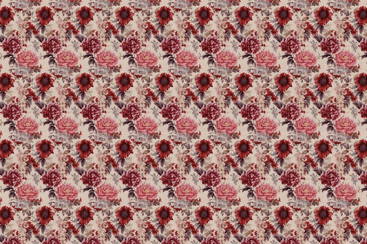 Floral wallpaper Elegant Classic Bloom, washable Floral wallpaper Elegant Classic Bloom, washable