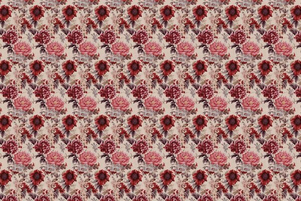 Floral wallpaper Elegant Classic Bloom, washable Floral wallpaper Elegant Classic Bloom, washable