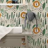 Kinderbehang dieren Safari Dreamland, afwasbaar Kinderbehang dieren Safari Dreamland, afwasbaar