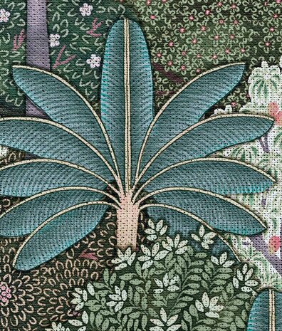 Leaves wallpaper Vivid Forest Elegance, green, washable Leaves wallpaper Vivid Forest Elegance, green, washable