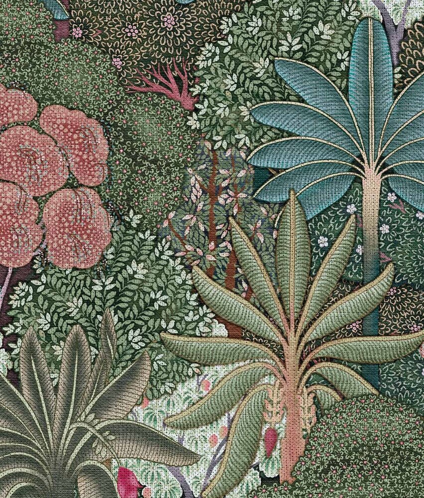 Leaves wallpaper Vivid Forest Elegance, green, washable Leaves wallpaper Vivid Forest Elegance, green, washable