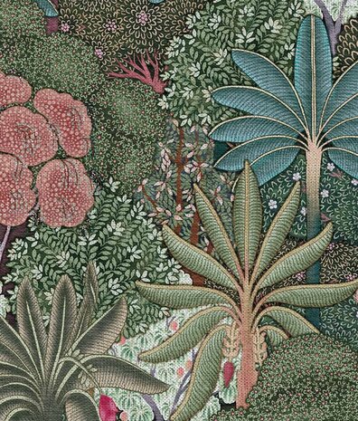 Leaves wallpaper Vivid Forest Elegance, green, washable Leaves wallpaper Vivid Forest Elegance, green, washable