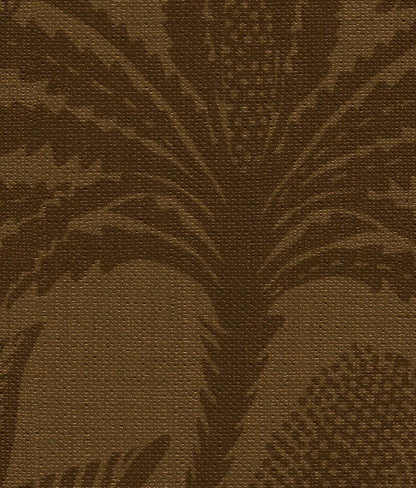 Bloemen behang Rustic Botanical Oasis, bruin, afwasbaar Bloemen behang Rustic Botanical Oasis, bruin, afwasbaar