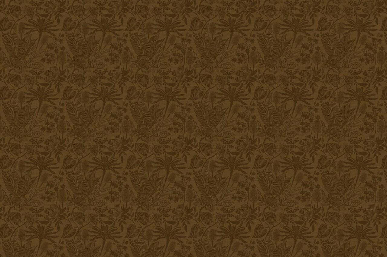 Blumentapete Rustic Botanical Oasis, braun, waschbar Blumentapete Rustic Botanical Oasis, braun, waschbar