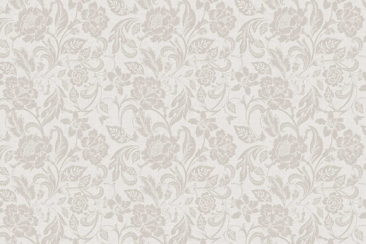 Bloemen behang Elegant Beige Blossoms, afwasbaar Bloemen behang Elegant Beige Blossoms, afwasbaar