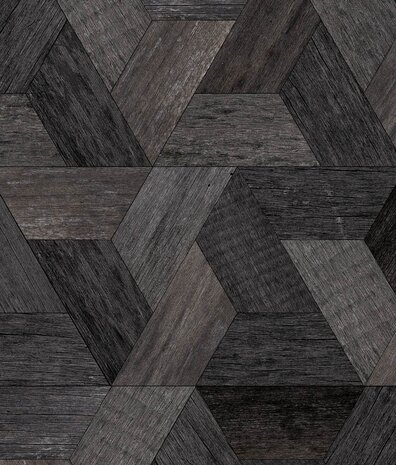 Geometrische Tapete Wood-Inspired Geometry, braun, waschbar Geometrische Tapete Wood-Inspired Geometry, braun, waschbar