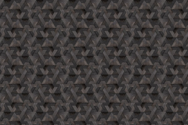 Geometrisch behang Wood-Inspired Geometry, bruin, afwasbaar Geometrisch behang Wood-Inspired Geometry, bruin, afwasbaar