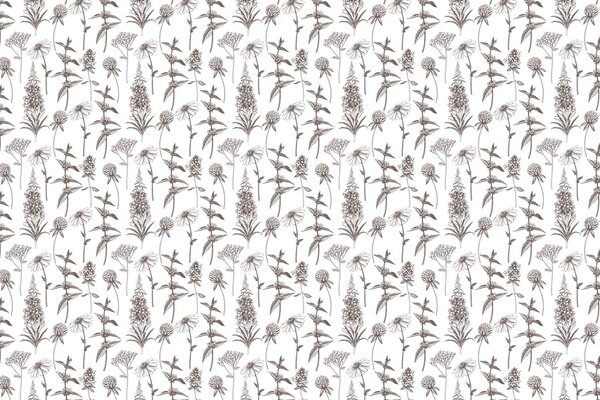 Floral wallpaper Artistic Blossom Harmony, white, washable Floral wallpaper Artistic Blossom Harmony, white, washable