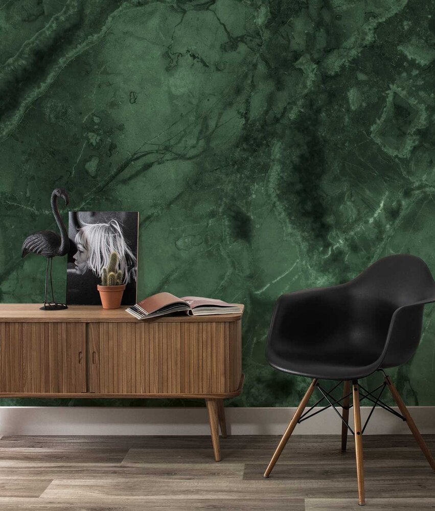 Marble wallpaper Vivid Marble Chique, green, washable Marble wallpaper Vivid Marble Chique, green, washable