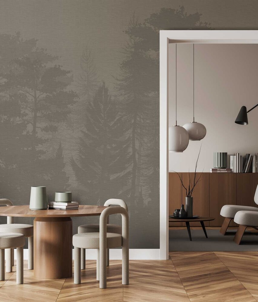 Abstract behang Mystical Woods Impressions, afwasbaar Abstract behang Mystical Woods Impressions, afwasbaar