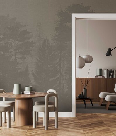 Abstract wallpaper Mystical Woods Impressions, washable Abstract wallpaper Mystical Woods Impressions, washable