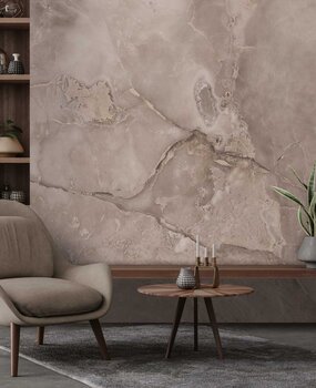 Marmortapete Timeless Taupe Marble, waschbar Marmortapete Timeless Taupe Marble, waschbar