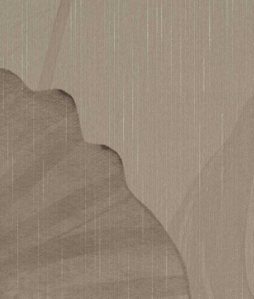 Tapete Japandi Leaf Harmony, Sand, waschbar Tapete Japandi Leaf Harmony, Sand, waschbar