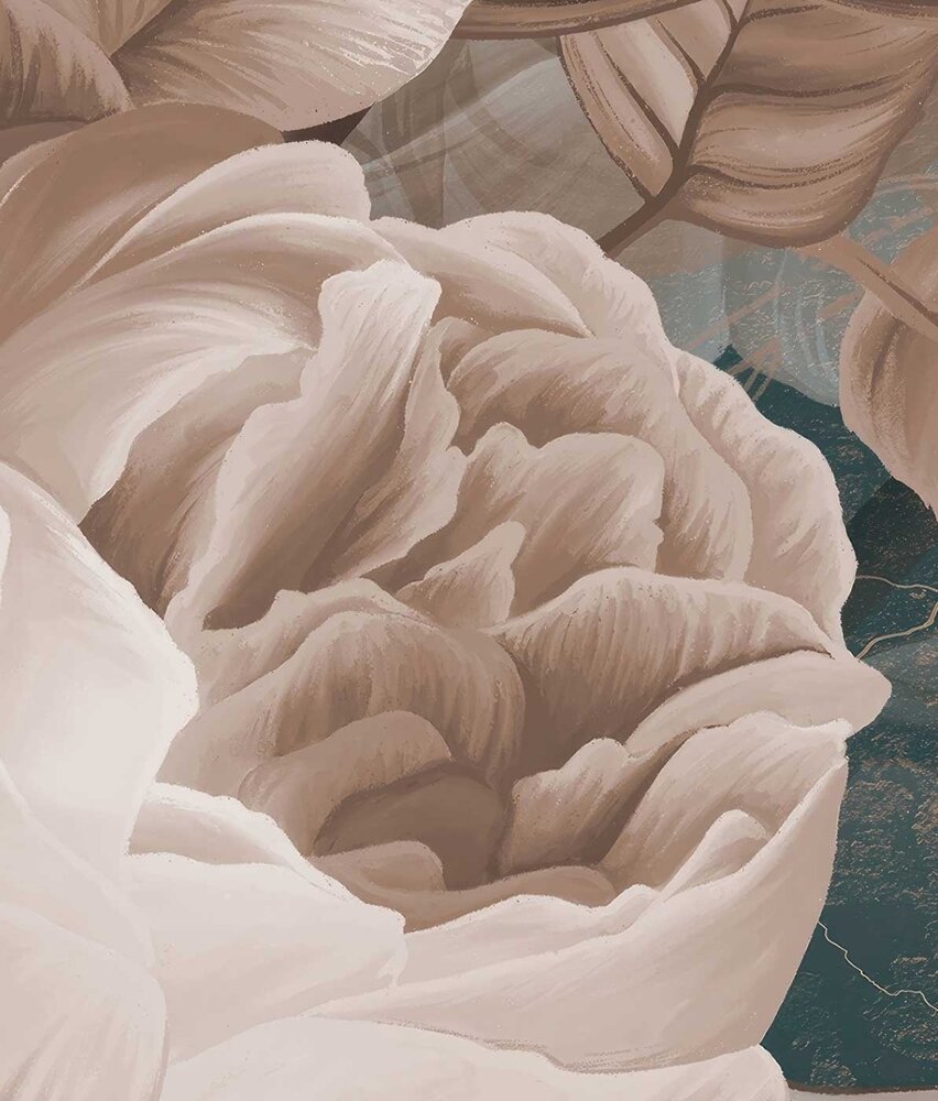 Blumentapete Lush Flower Delight, waschbar Blumentapete Lush Flower Delight, waschbar