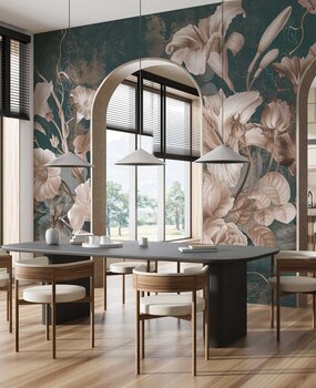 Blumentapete Lush Flower Delight, waschbar Blumentapete Lush Flower Delight, waschbar