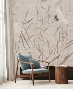 Tapete Serene Japandi Elegance, beige, waschbar Tapete Serene Japandi Elegance, beige, waschbar