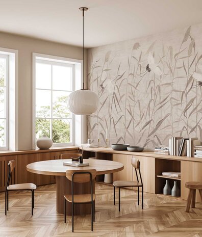 Tapete Serene Japandi Elegance, beige, waschbar Tapete Serene Japandi Elegance, beige, waschbar