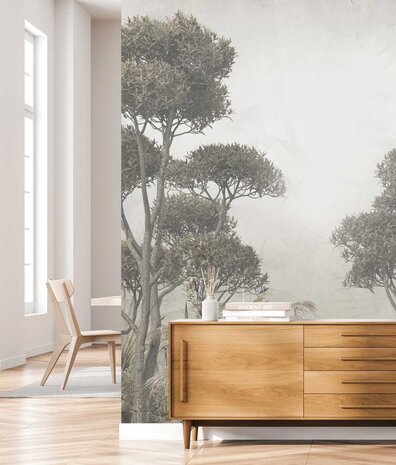 Landscape wallpaper Enchanting Forest Elegance, washable Landscape wallpaper Enchanting Forest Elegance, washable