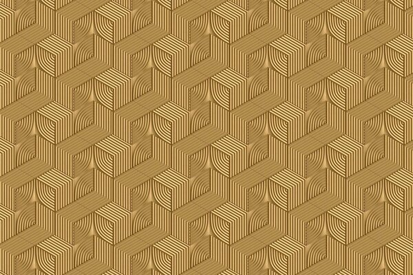 Geometrische Tapete Gilded Geometric Elegance, gold, waschbar Geometrische Tapete Gilded Geometric Elegance, gold, waschbar