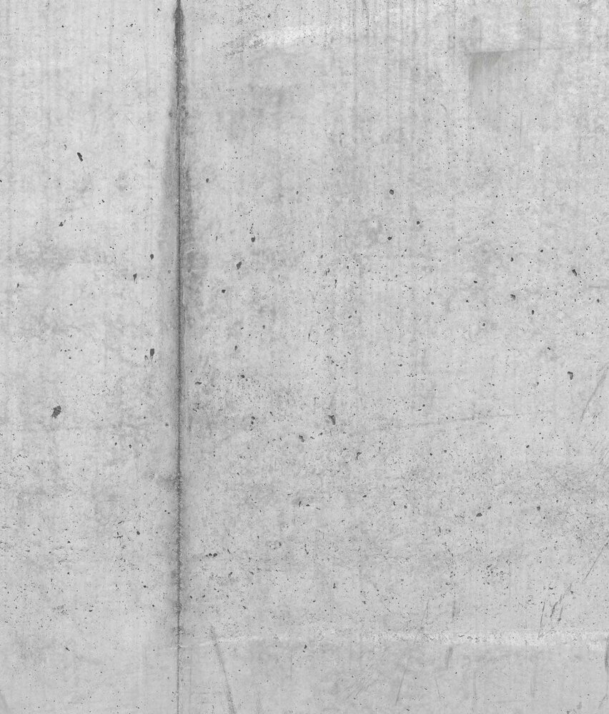 Industrieel behang Raw Concrete Elegance, grijs, afwasbaar Industrieel behang Raw Concrete Elegance, grijs, afwasbaar