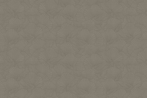 Abstract behang Ginko Leaf Elegance, taupe, afwasbaar Abstract behang Ginko Leaf Elegance, taupe, afwasbaar