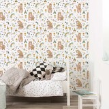 Kinderbehang dieren Adorable Bear Bliss, afwasbaar Kinderbehang dieren Adorable Bear Bliss, afwasbaar
