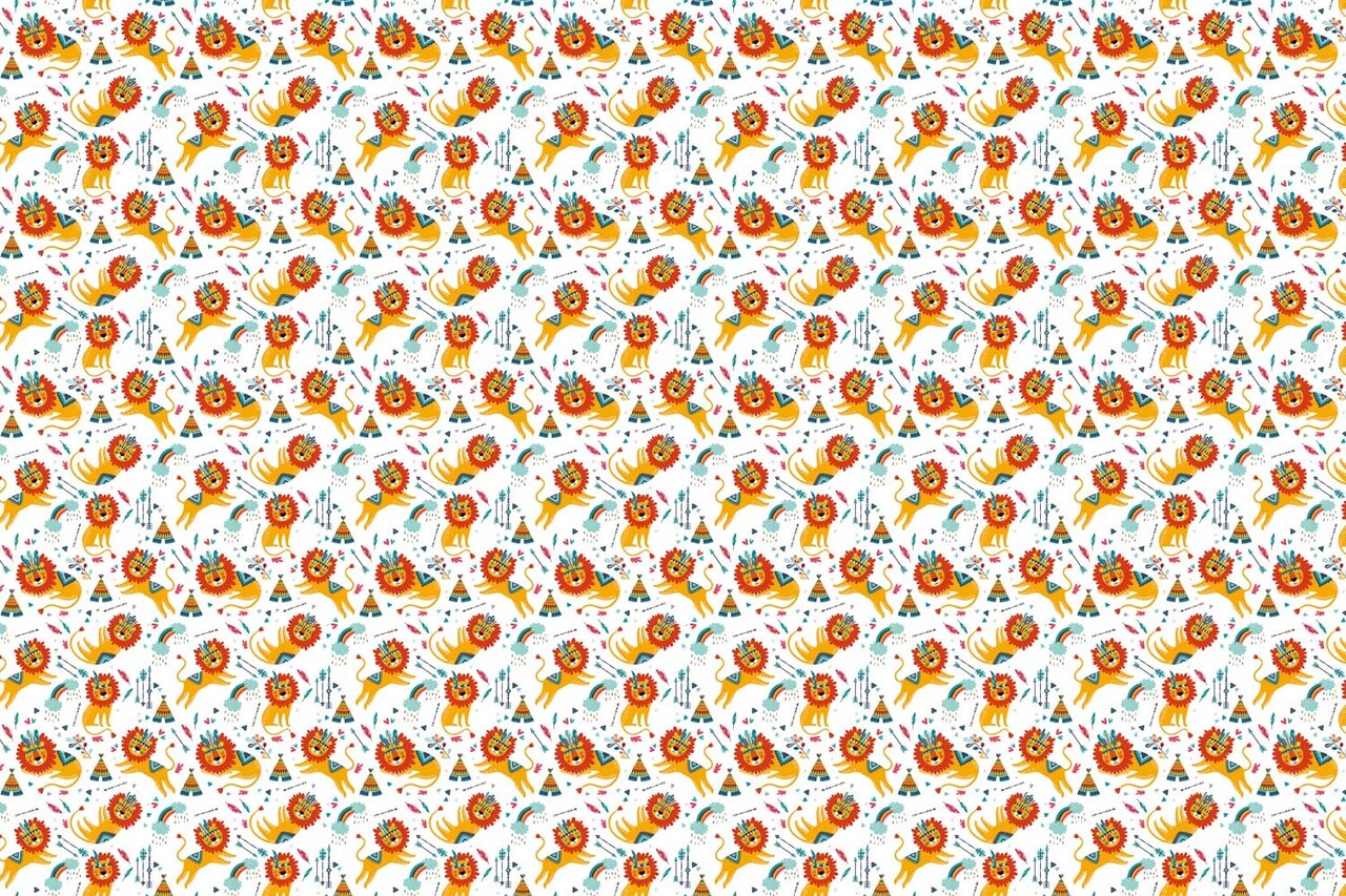 Kindertapete Tiere Lion Cub Haven, waschbar Kindertapete Tiere Lion Cub Haven, waschbar