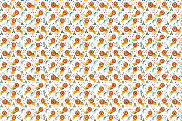 Kinderbehang dieren Lion Cub Haven, afwasbaar Kinderbehang dieren Lion Cub Haven, afwasbaar