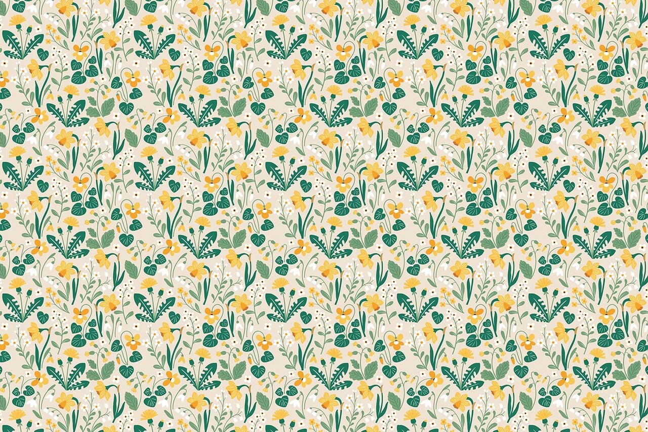 Kinderbehang Meadow Blossoms, afwasbaar