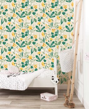 Kindertapete Meadow Blossoms, waschbar Kindertapete Meadow Blossoms, waschbar