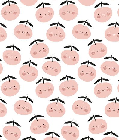 Kinderbehang Pink Cherish, roze, afwasbaar Kinderbehang Pink Cherish, roze, afwasbaar