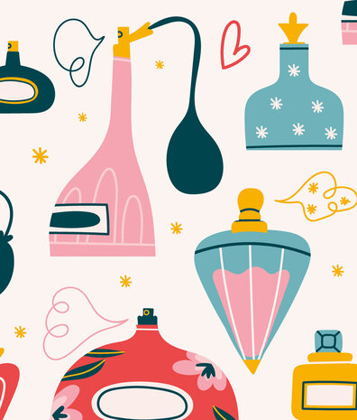 Children's wallpaper, Playful Fragrance, colorful, washable Children's wallpaper, Playful Fragrance, colorful, washable