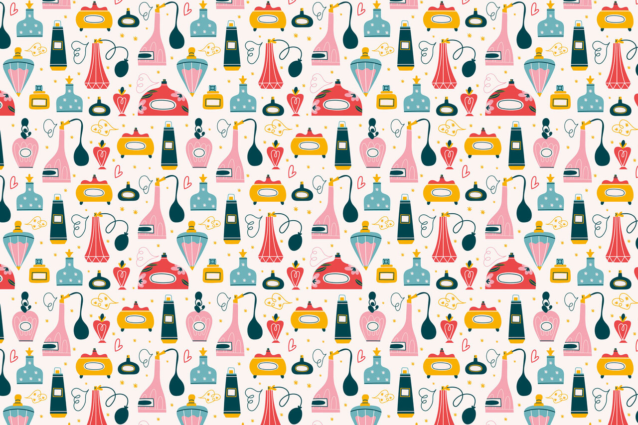 Kinderbehang, Playful Fragrance, kleurrijk, afwasbaar Kinderbehang, Playful Fragrance, kleurrijk, afwasbaar