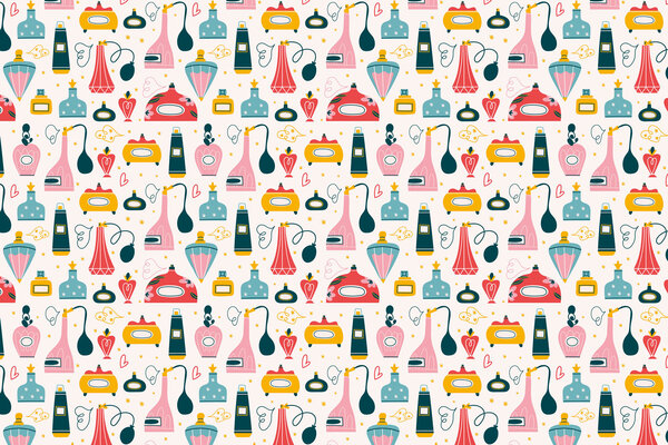 Kinderbehang, Playful Fragrance, kleurrijk, afwasbaar Kinderbehang, Playful Fragrance, kleurrijk, afwasbaar