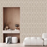 Japandi wallpaper Easy Living, beige, washable Japandi wallpaper Easy Living, beige, washable