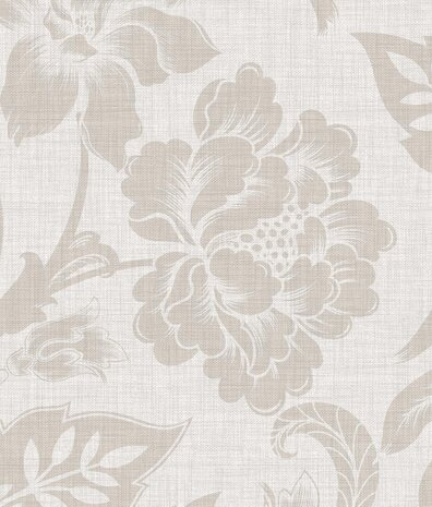 Blumentapete Classical Flowers, beige, waschbar Blumentapete Classical Flowers, beige, waschbar