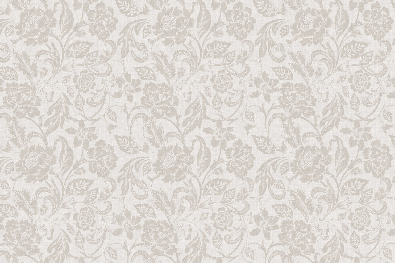 Blumentapete Classical Flowers, beige, waschbar Blumentapete Classical Flowers, beige, waschbar