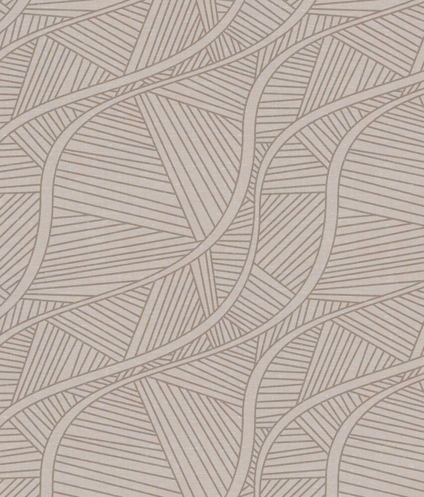 Grafisch behang Sakura Waves, beige, afwasbaar Grafisch behang Sakura Waves, beige, afwasbaar