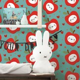 Children's wallpaper Happy Apples, multicolor, washable Children's wallpaper Happy Apples, multicolor, washable