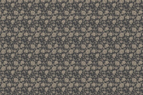 Floral wallpaper Floral Chique, brown, washable