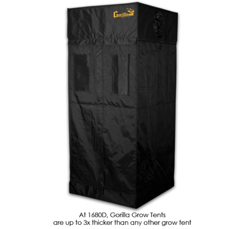 Gorilla Gorilla kweektent (GGT33) 92x92x210cm Gorilla Gorilla kweektent (GGT33) 92x92x210cm