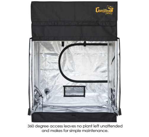 Gorilla Gorilla Kweektent (GGT44 SH) 122x122x150cm Gorilla Gorilla Kweektent (GGT44 SH) 122x122x150cm