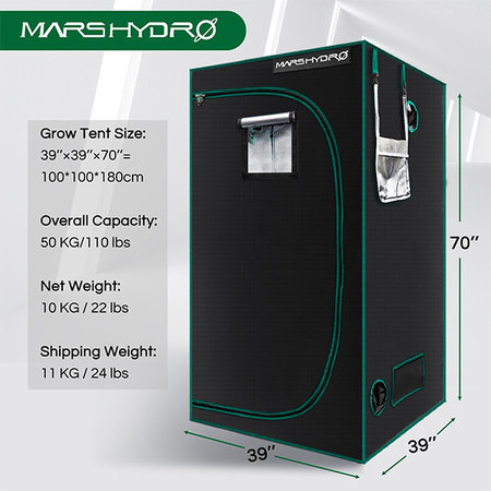 Mars Hydro Mars Hydro grow tent (100x100x180cm) Mars Hydro Mars Hydro grow tent (100x100x180cm)