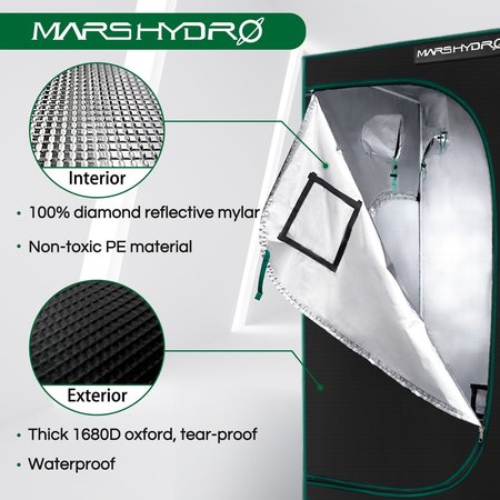 Mars Hydro Mars Hydro grow tent (100x100x180cm) Mars Hydro Mars Hydro grow tent (100x100x180cm)