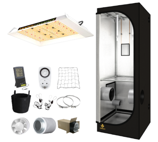 Monter une tente de culture complète 80x80 Monter une tente de culture complète 80x80